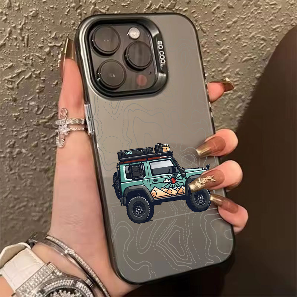 Apple Iphone 15 Pro Max - เคสโทรศัพท์ลายรถยนต์เรียบง่าย สำหรับ iPhone 17 Air 16