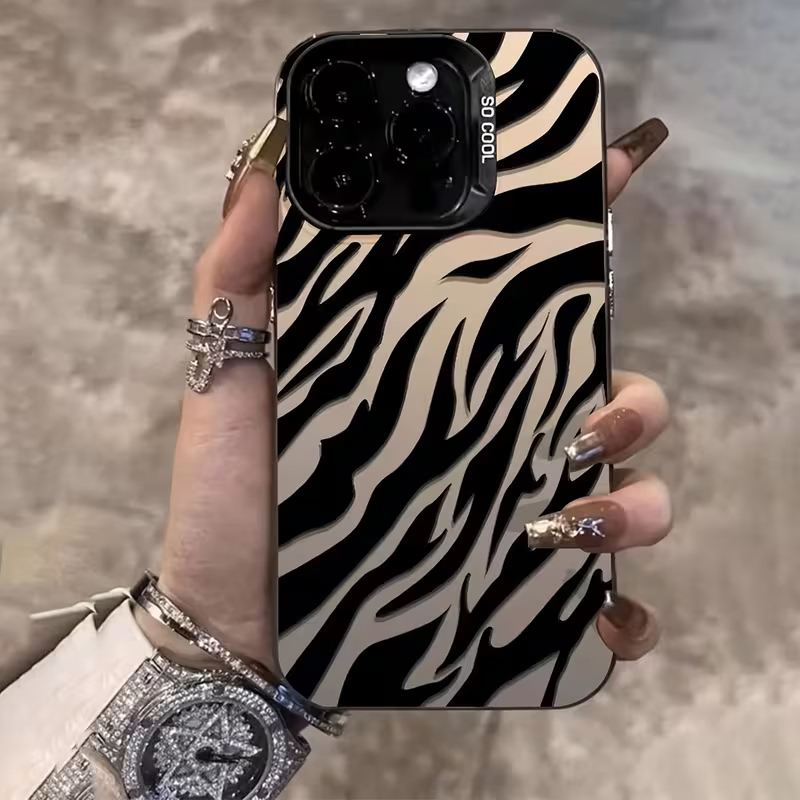 เคสกันกระแทก IMD ลายม้าลายสีดำ - Apple Iphone 15 Pro Max บทวิจารณ์และราคา