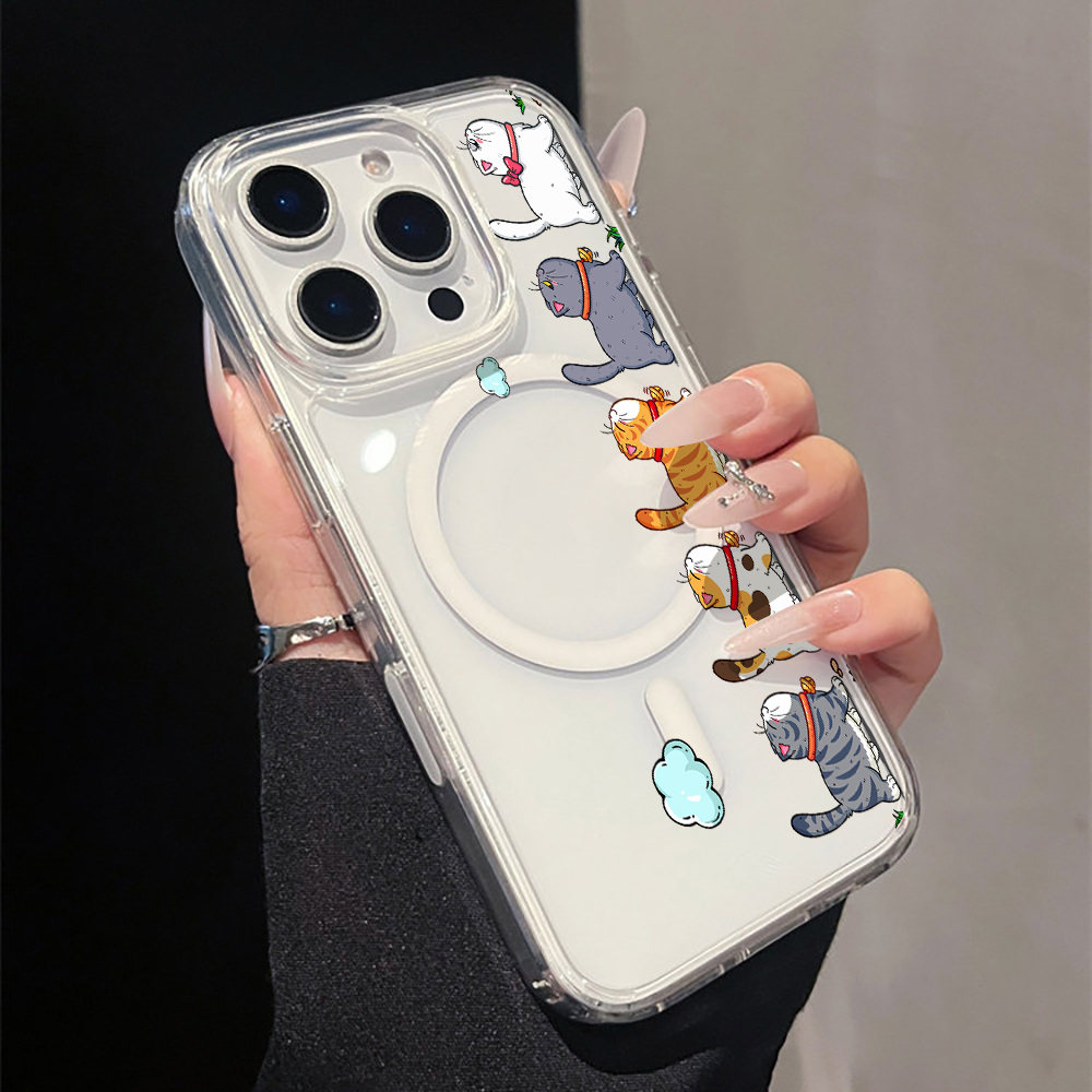 เคสโทรศัพท์ใสลายการ์ตูนแมวน่าร - Apple Iphone 15 Pro Max บทวิจารณ์และราคา