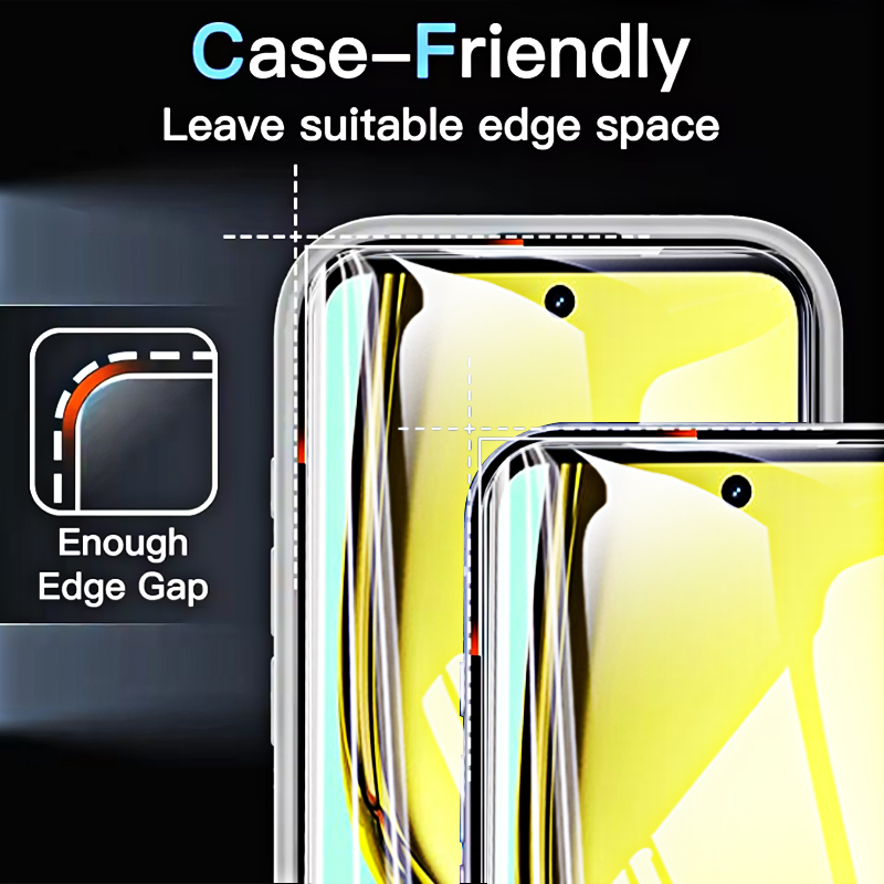 2/4PCS กระจกนิรภัยด้านหน้าสำหร - Realme C67 บทวิจารณ์และราคา